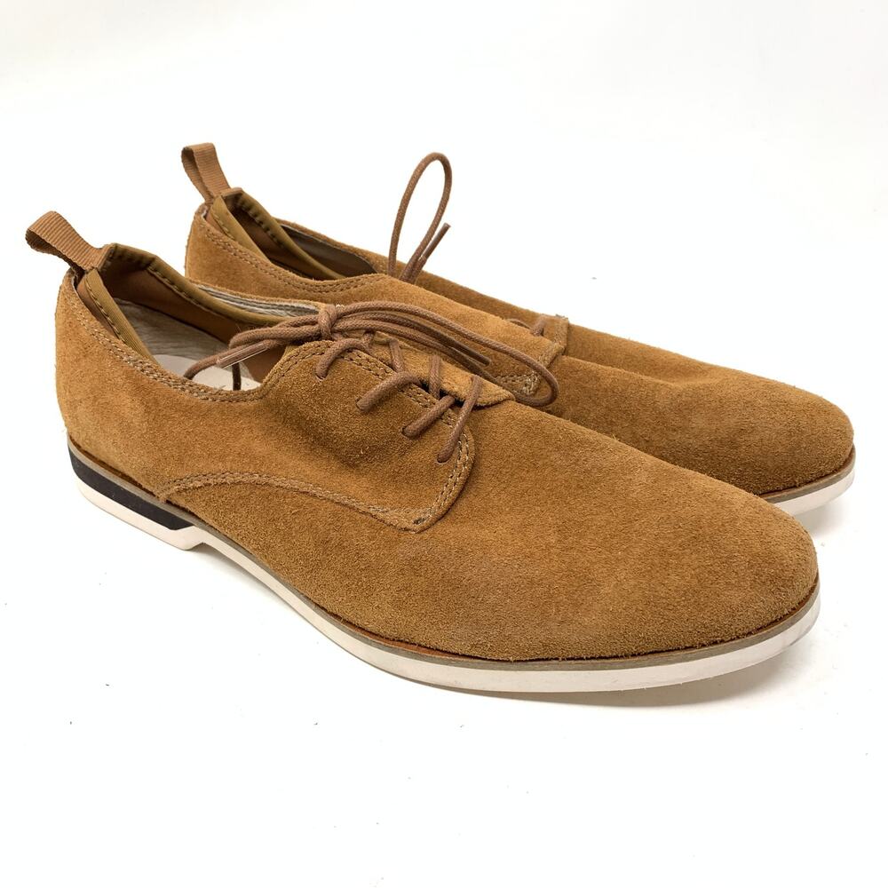 Sam Edelman Men's Sz 7M Derrick Brown Dress Shoes Suede Leather Lace Up Casual